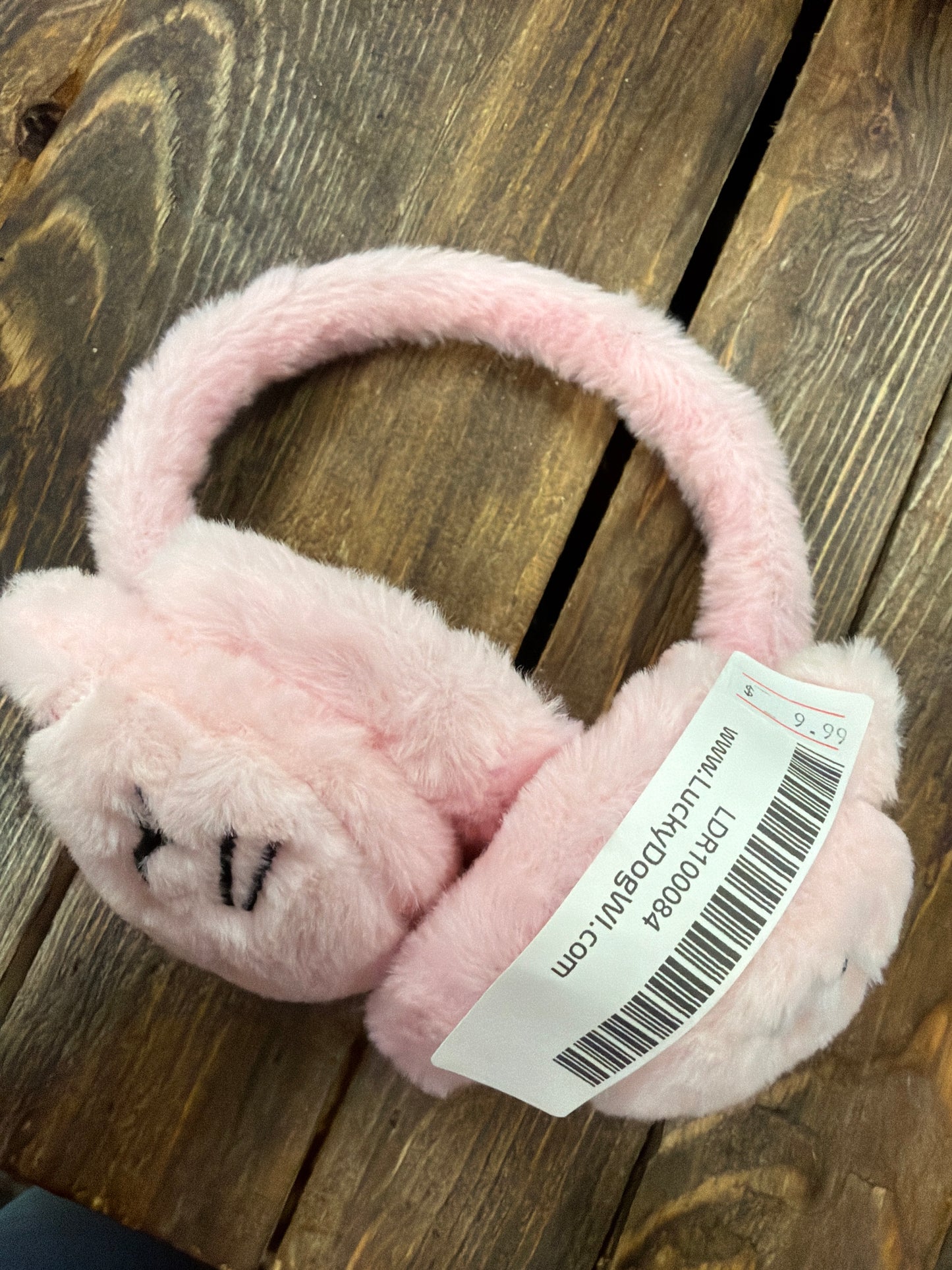 Pink pastel Cat Ear Muffs Teens adults