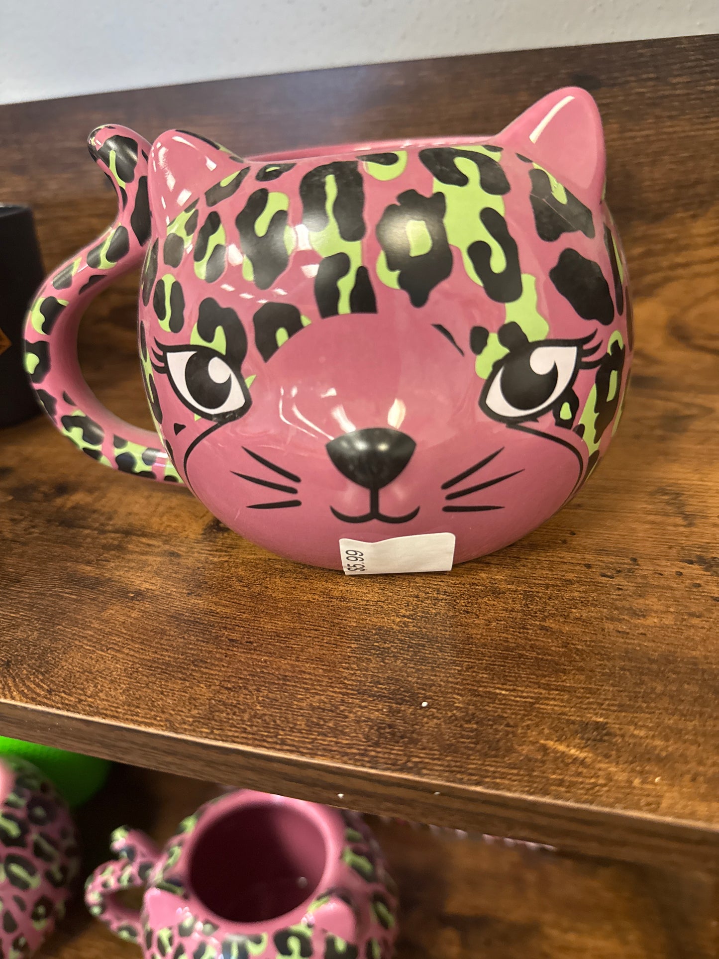 Sourpuss Pink Leopard Oversized Mug