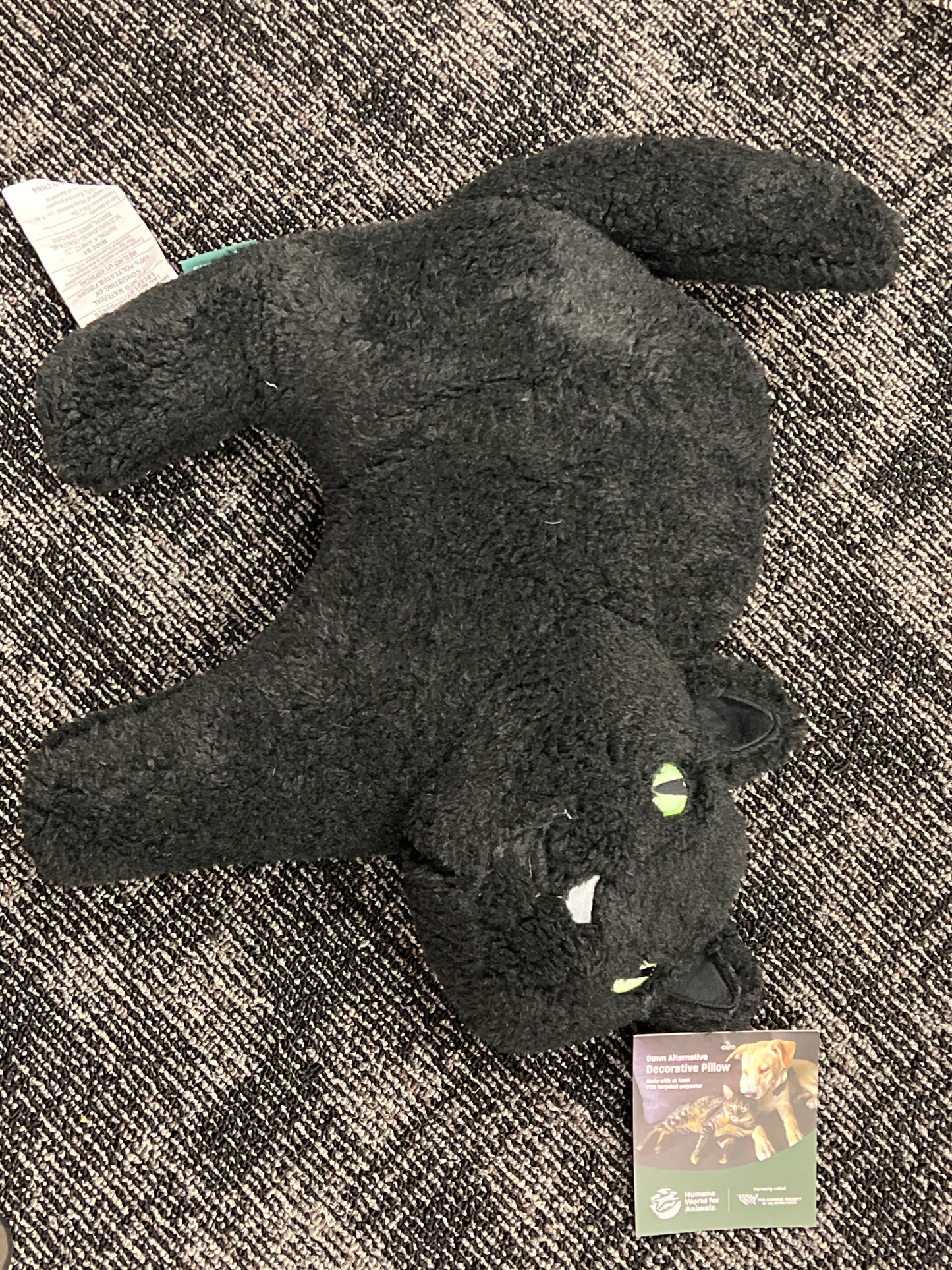 Humane Society of USA Black Cat Pillow