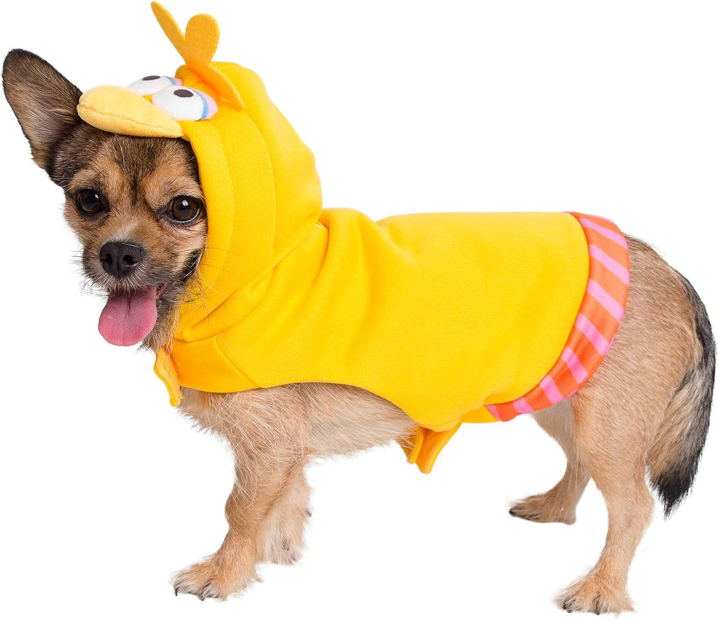 Pet Krewe Sesame Street Big Bird Hoodie Dog & Cat Costume Medium - Perfect for Halloween, Christmas Holiday, Parties, Photoshoots, Gifts for Dog & Cat Lovers