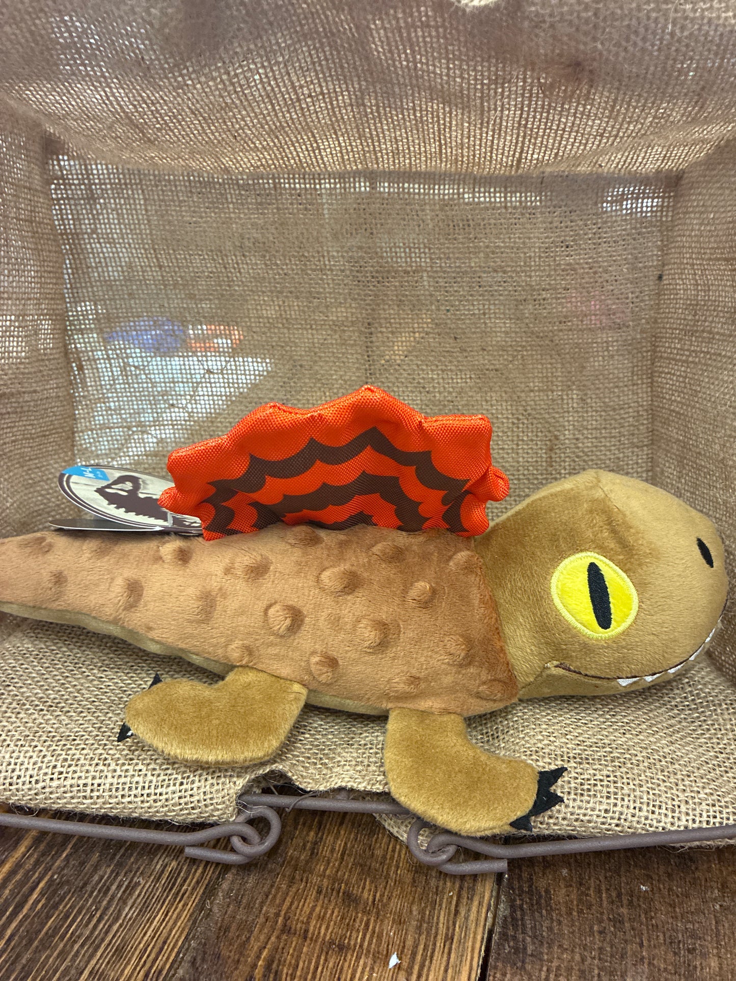 Bark Jurassic Park Dimetrodon dinosaur dog toy size M/L