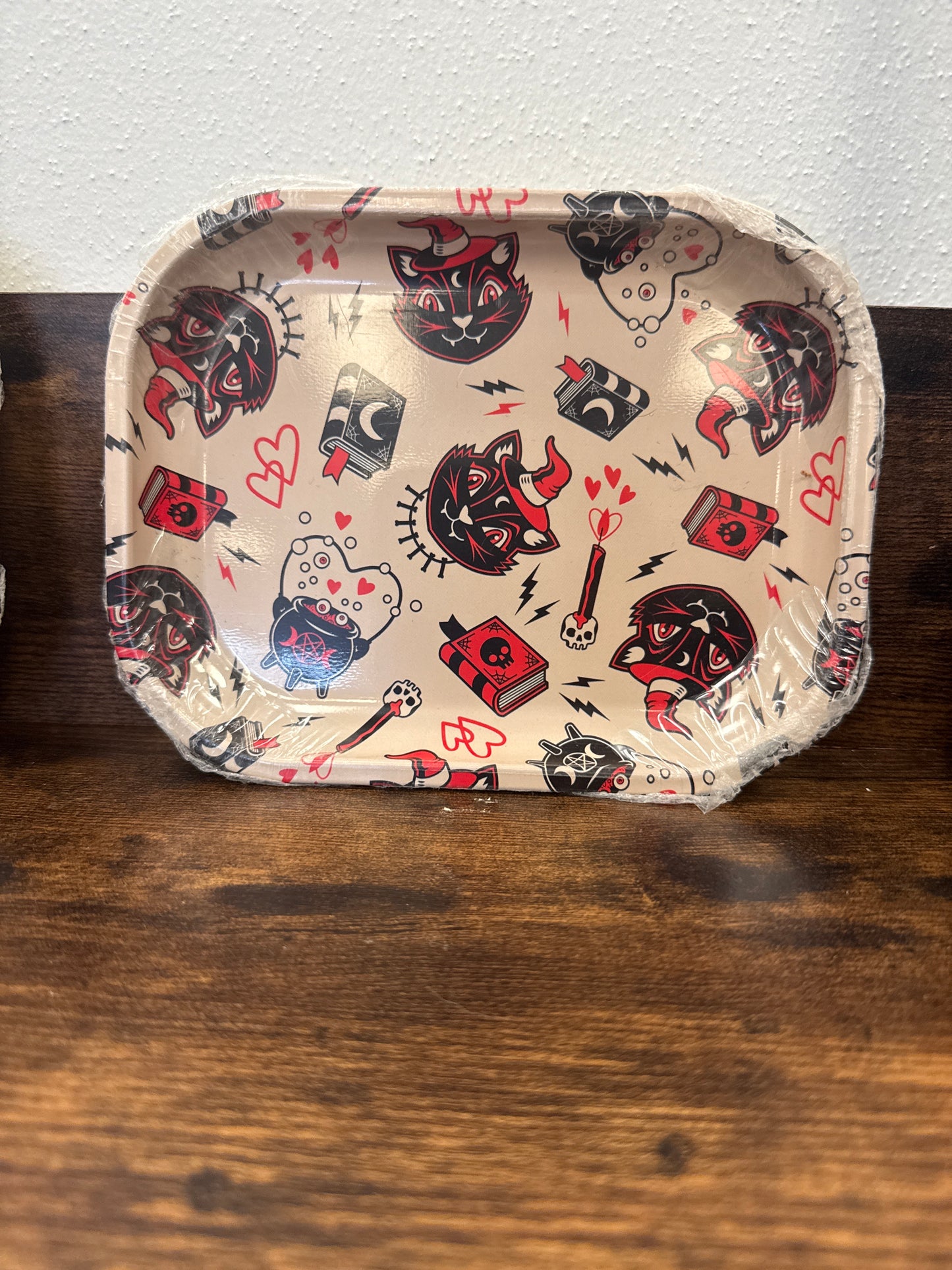 Sourpuss Killer Brew Black Cat Witch Multipurpose Metal Tray