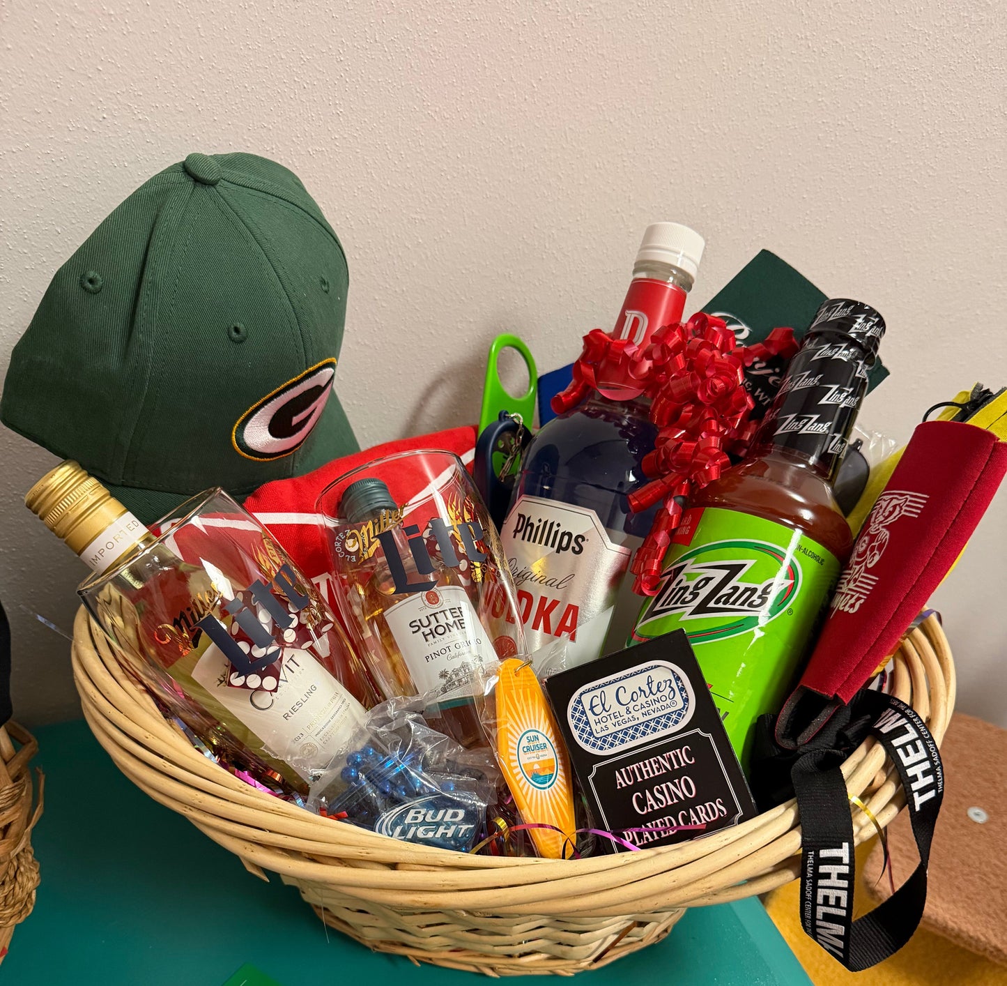 Holiday Party Auction Ramjets Bar Bloody Mary Basket