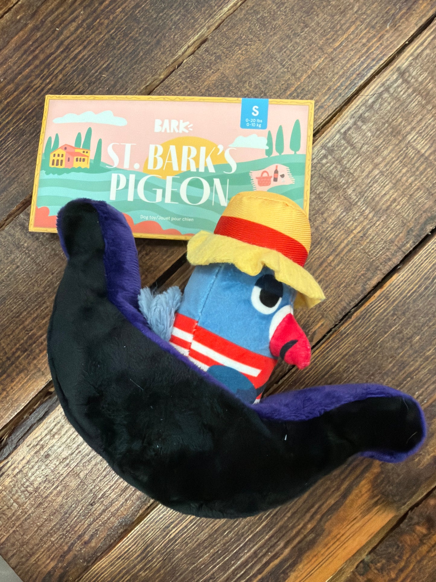 Bark St. Bark’s Pigeon dog toy size small