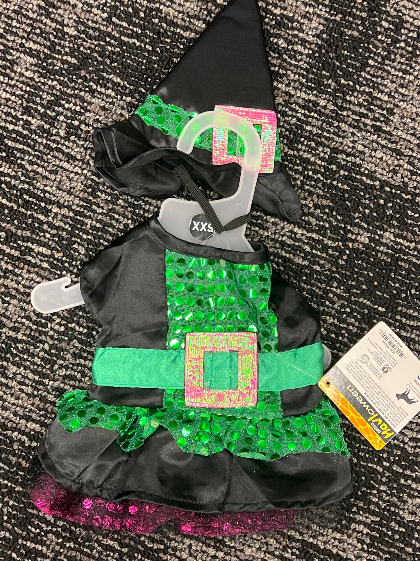 Pet Costume Witch dress and hat size xxs