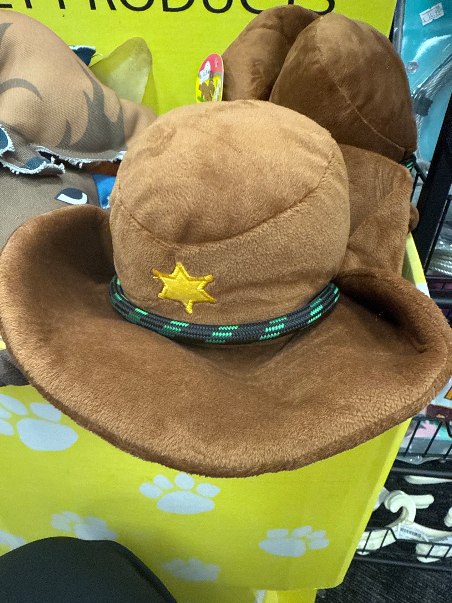 Scoochie Marty T’s Cowboy Hat dog Toy Plush