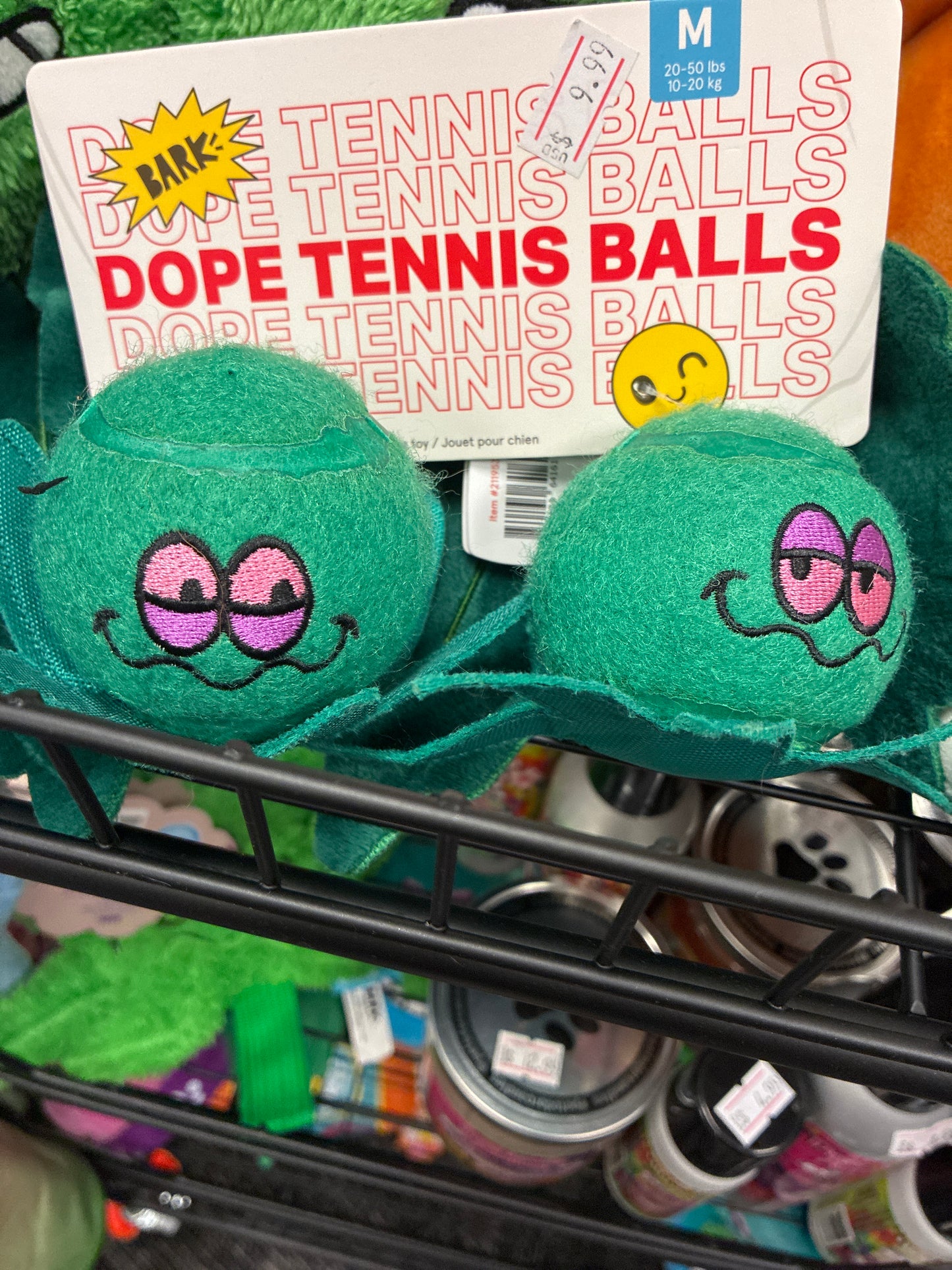 Bark 420 Dope Tennis Balls dog toys