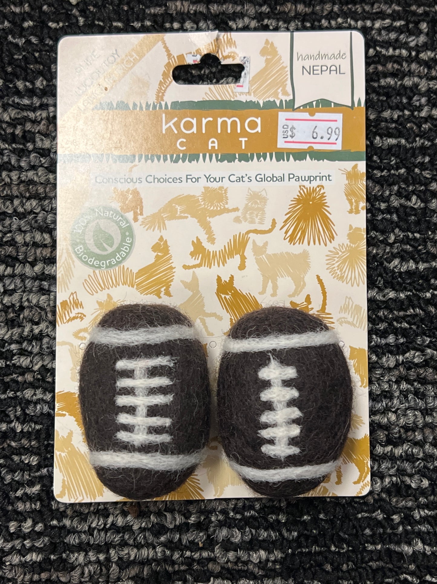 Karma Cat pure wool toys Footballs