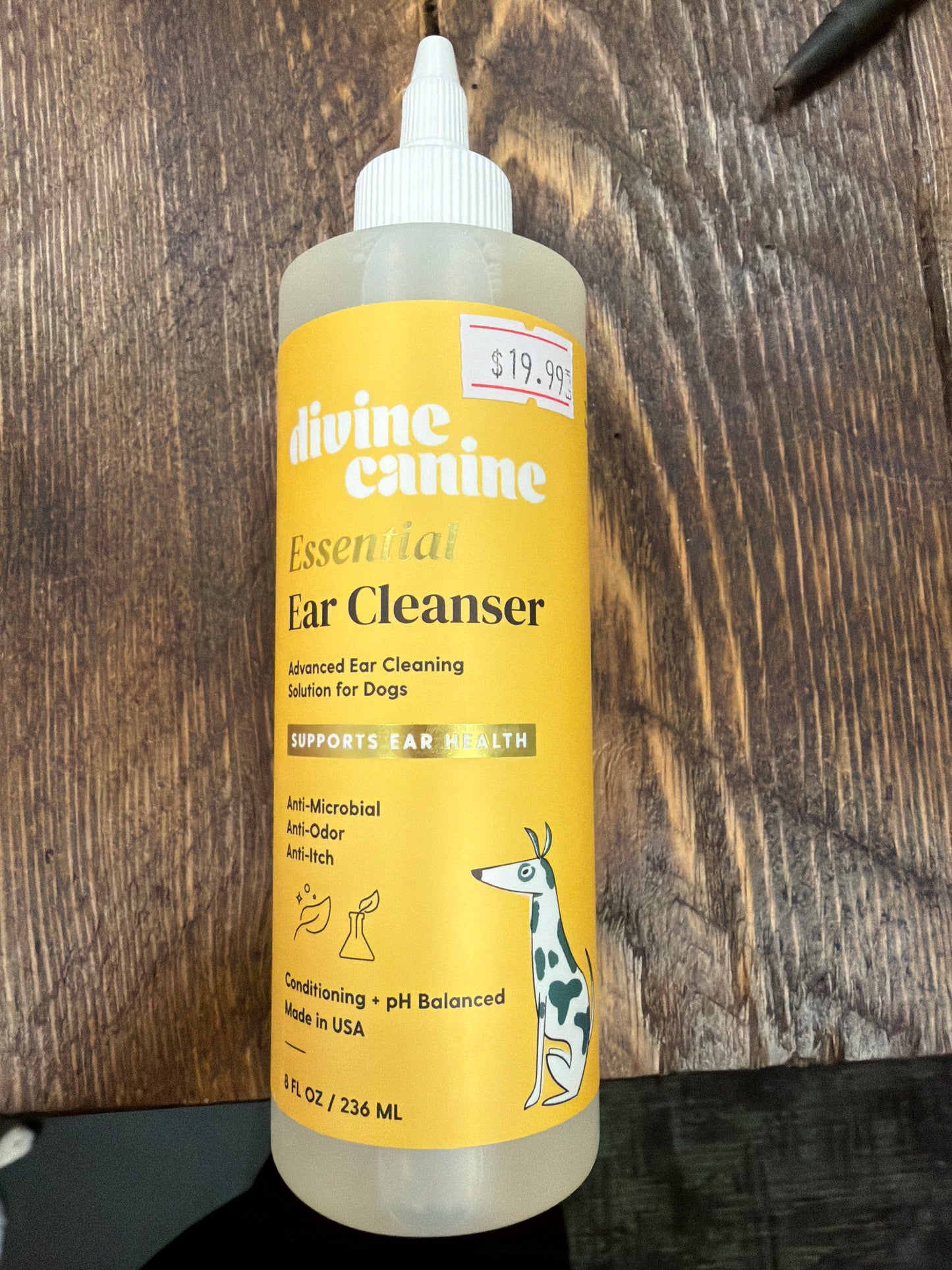 Divine Canine Essential Ear Cleanser 8oz