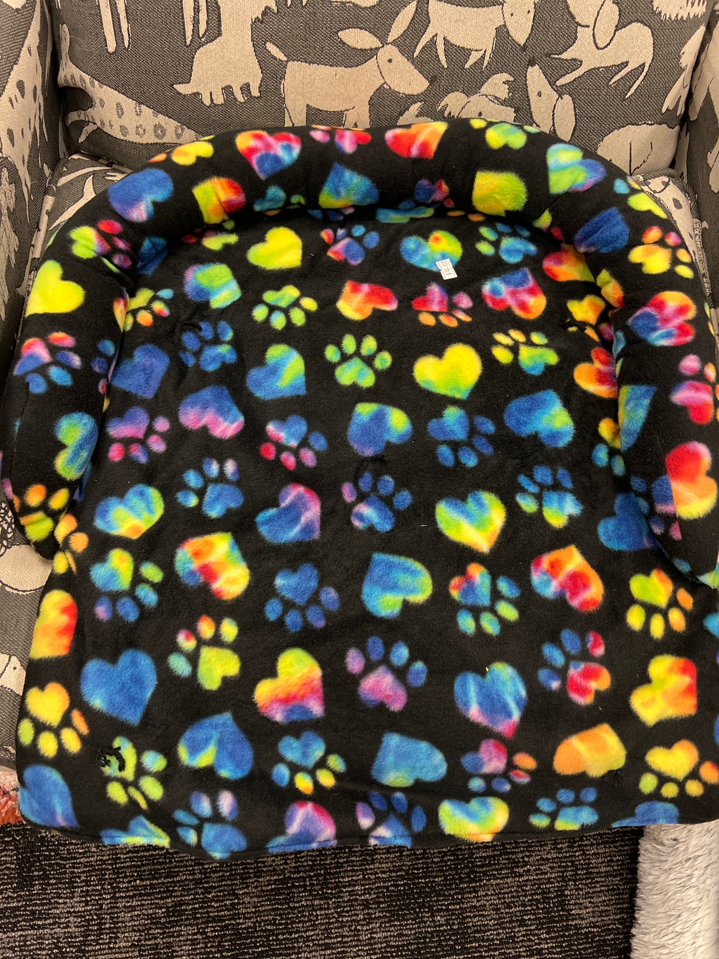 Calming fleece Pet Couch Chair furniture protecting bed washable removable small paw prints