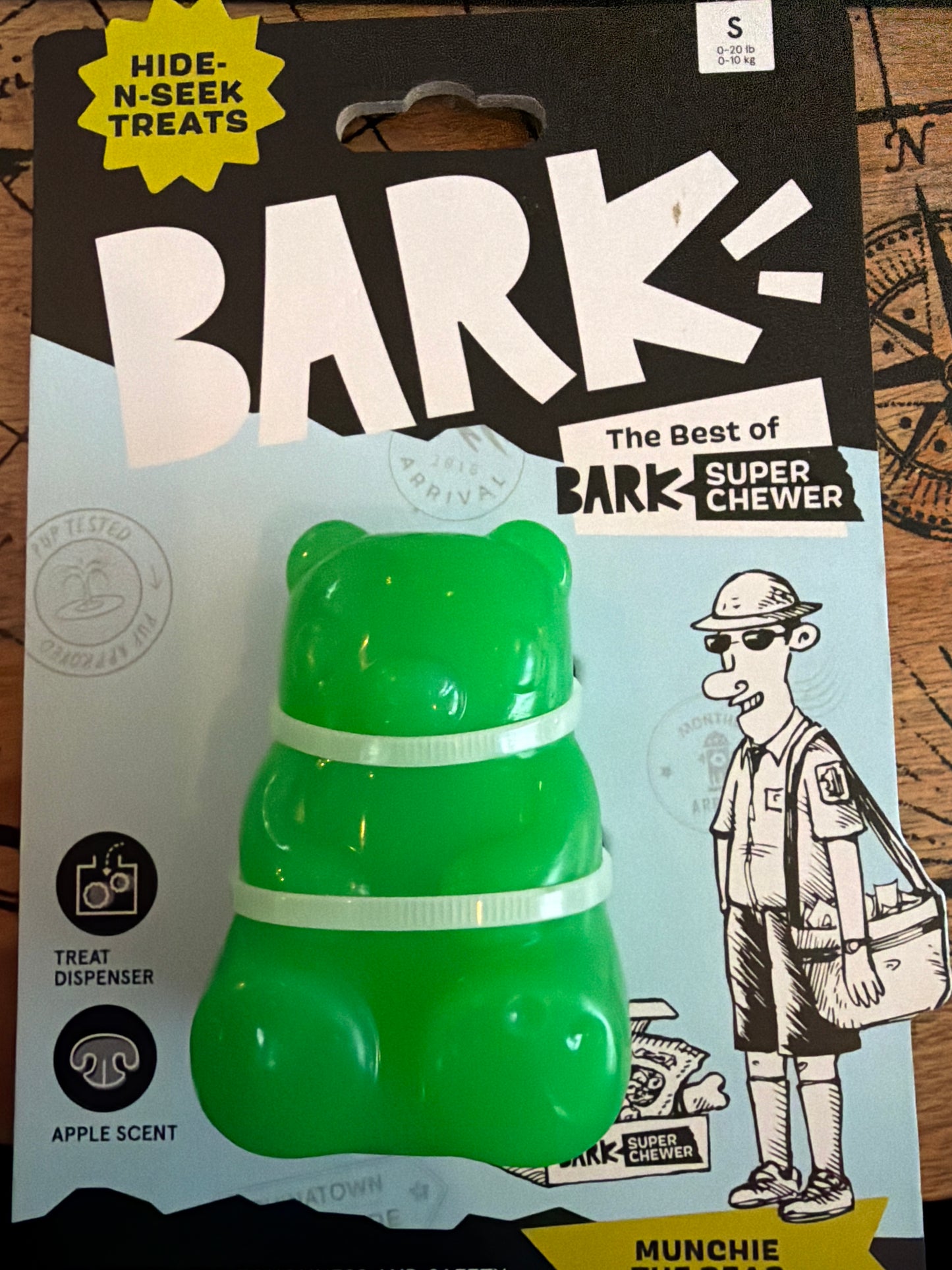 BARK 420 Super Chewer Munchie the Bear size small