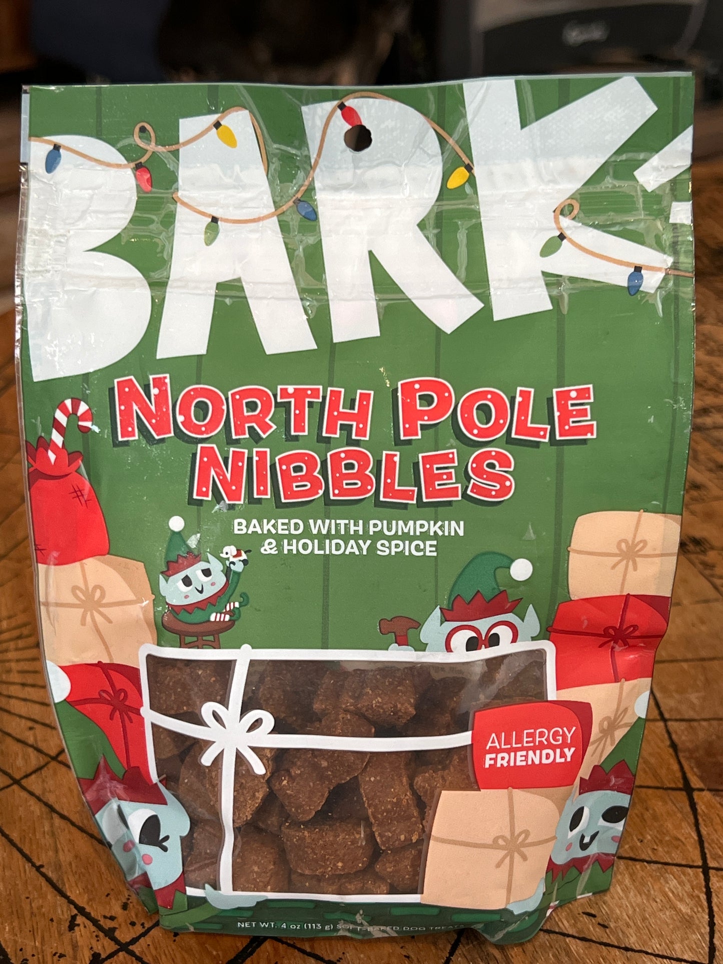 Bark North Pole Nibbles soft baked dog treats allergy friendly
