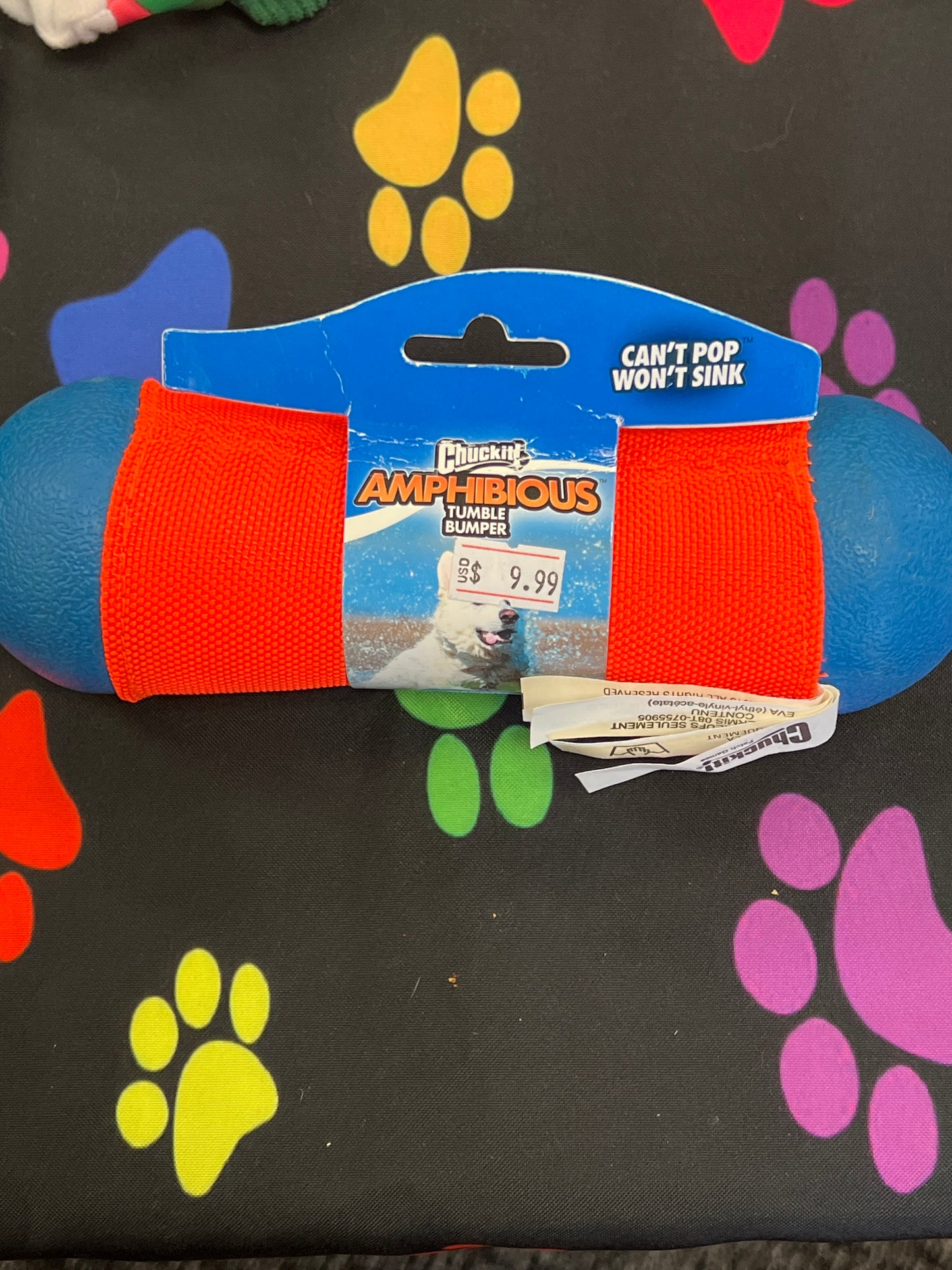 Chuck it! Amphibious tumble bumper dog toy medium