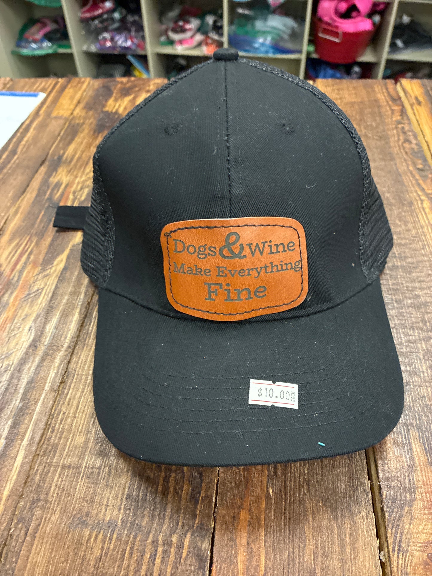 Dogs and Wine Make Everything Fine Trucker Hats