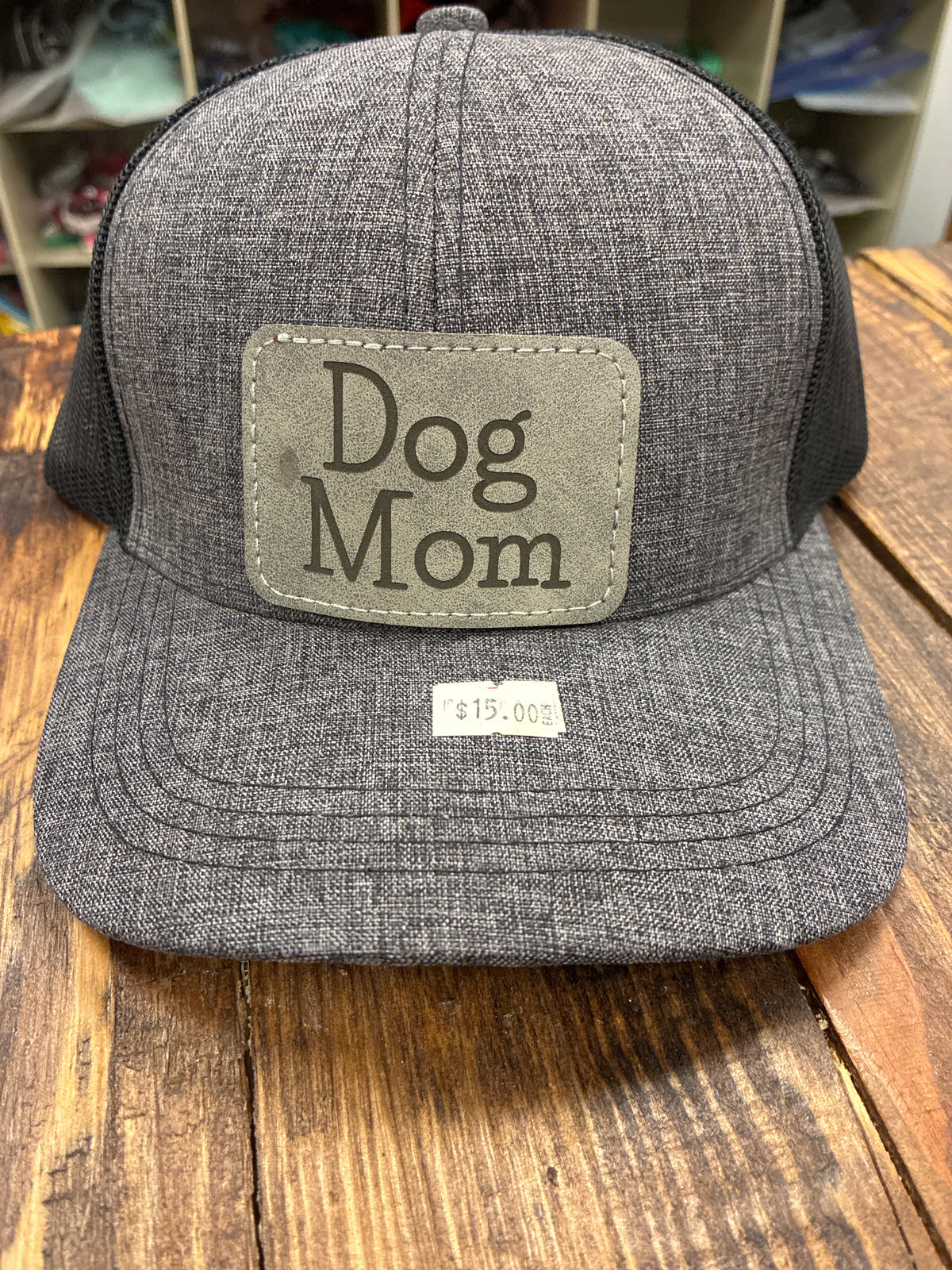 Dog Mom Trucker hat grey