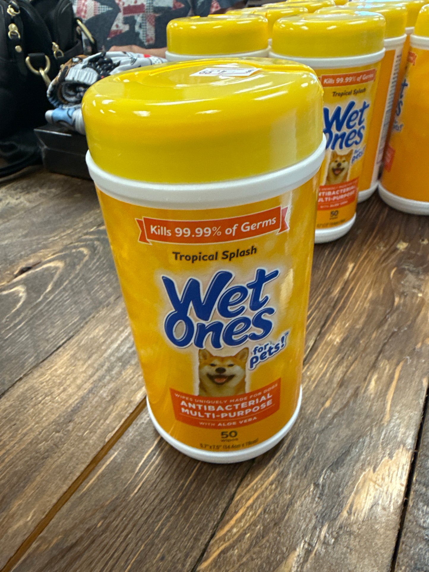 Wet Ones Anti-Bacterial All Purpose Wipe for Dogs - 50 Ct Canister