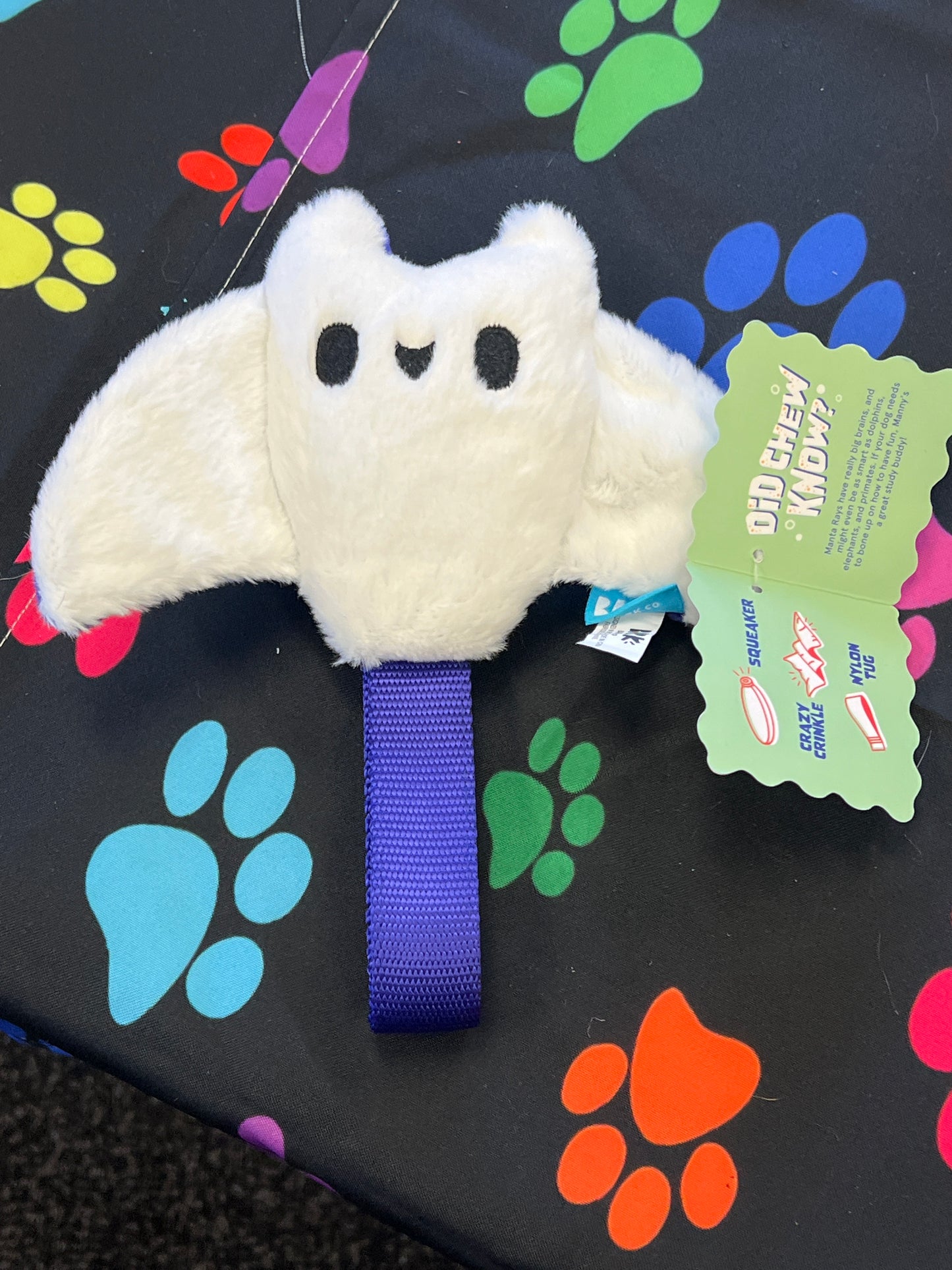 Bark Manny Ray medium dog toy