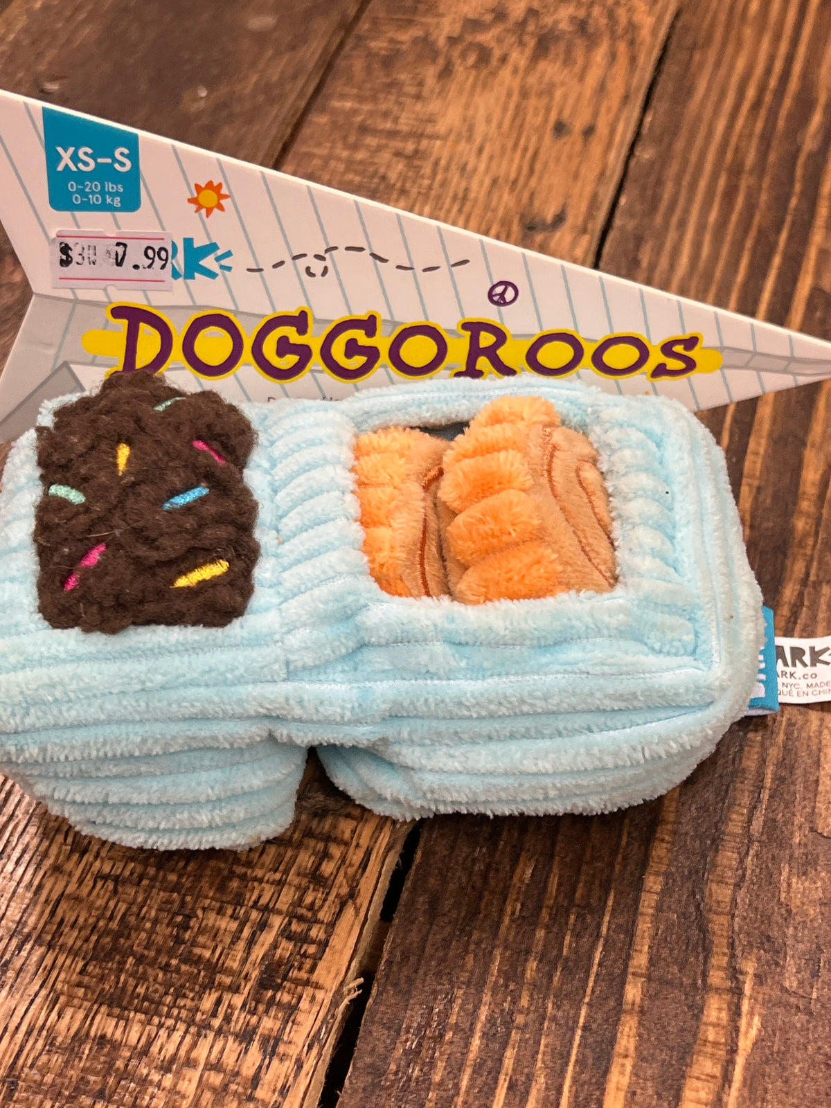 Bark Doggoroos Cookies dog toy size small