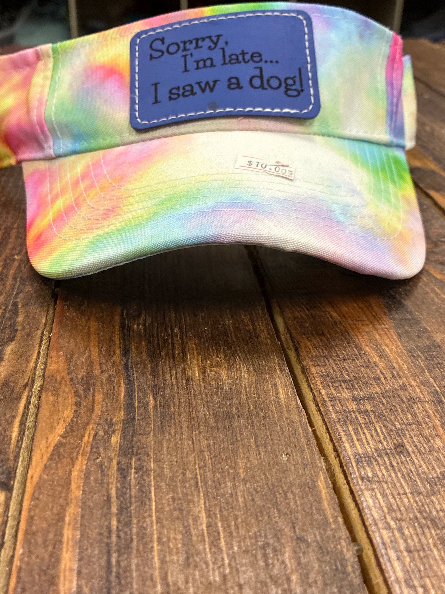 Sorry I’m late I saw a dog visor