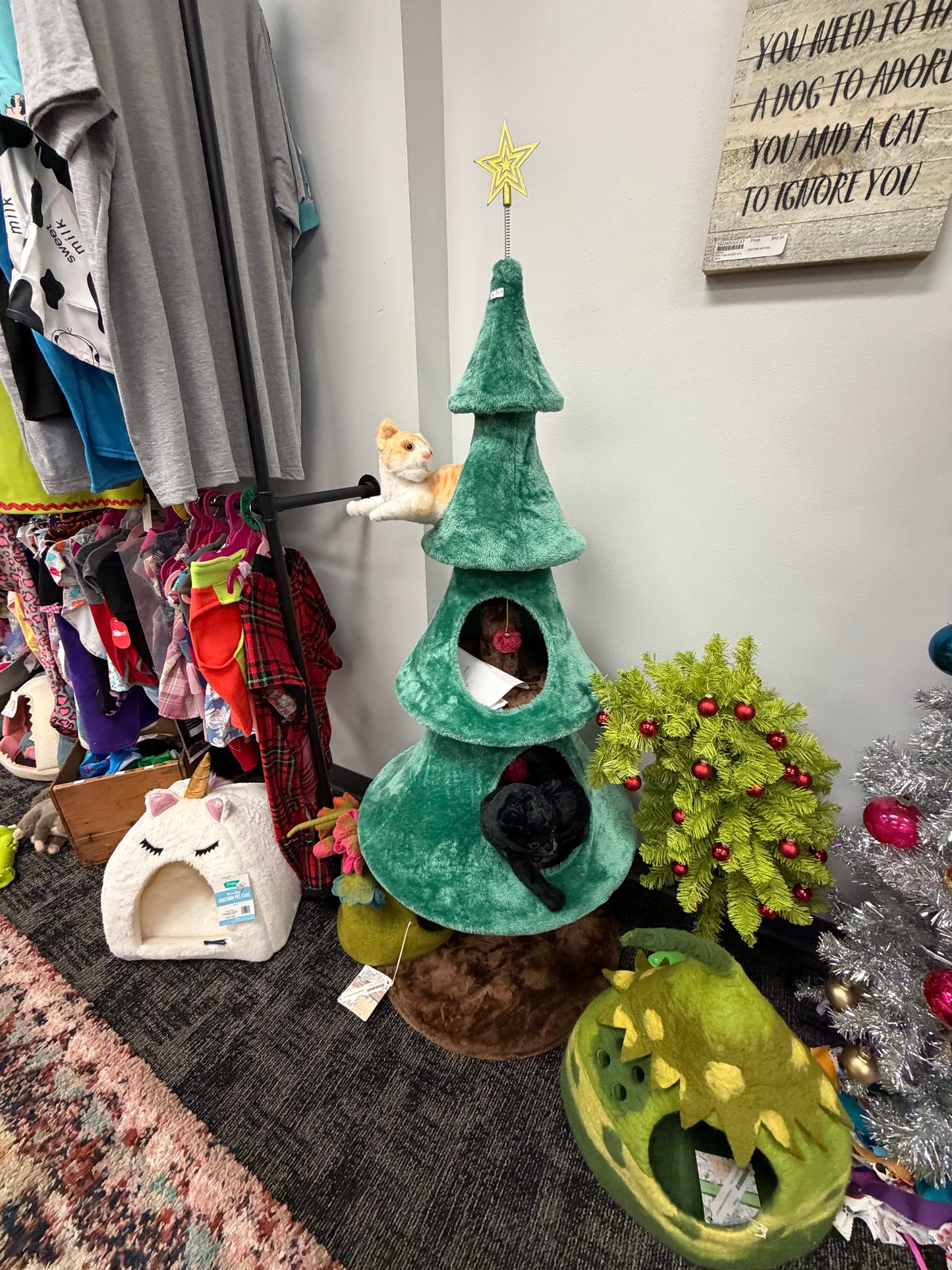 Holiday Party Auction Fundraiser Christmas Tree Cat Tree