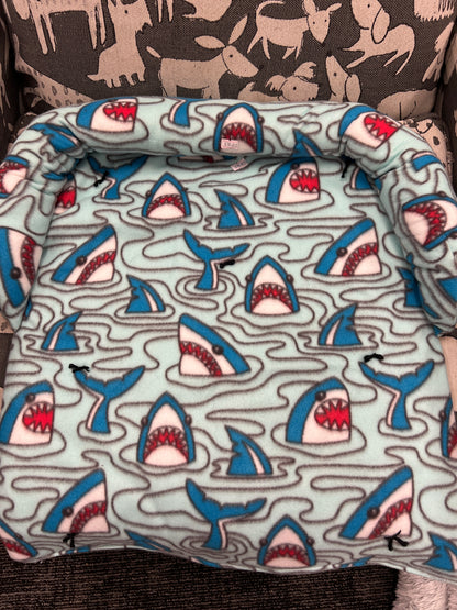 Calming fleece Pet Couch Chair furniture protecting bed washable removable small sharks