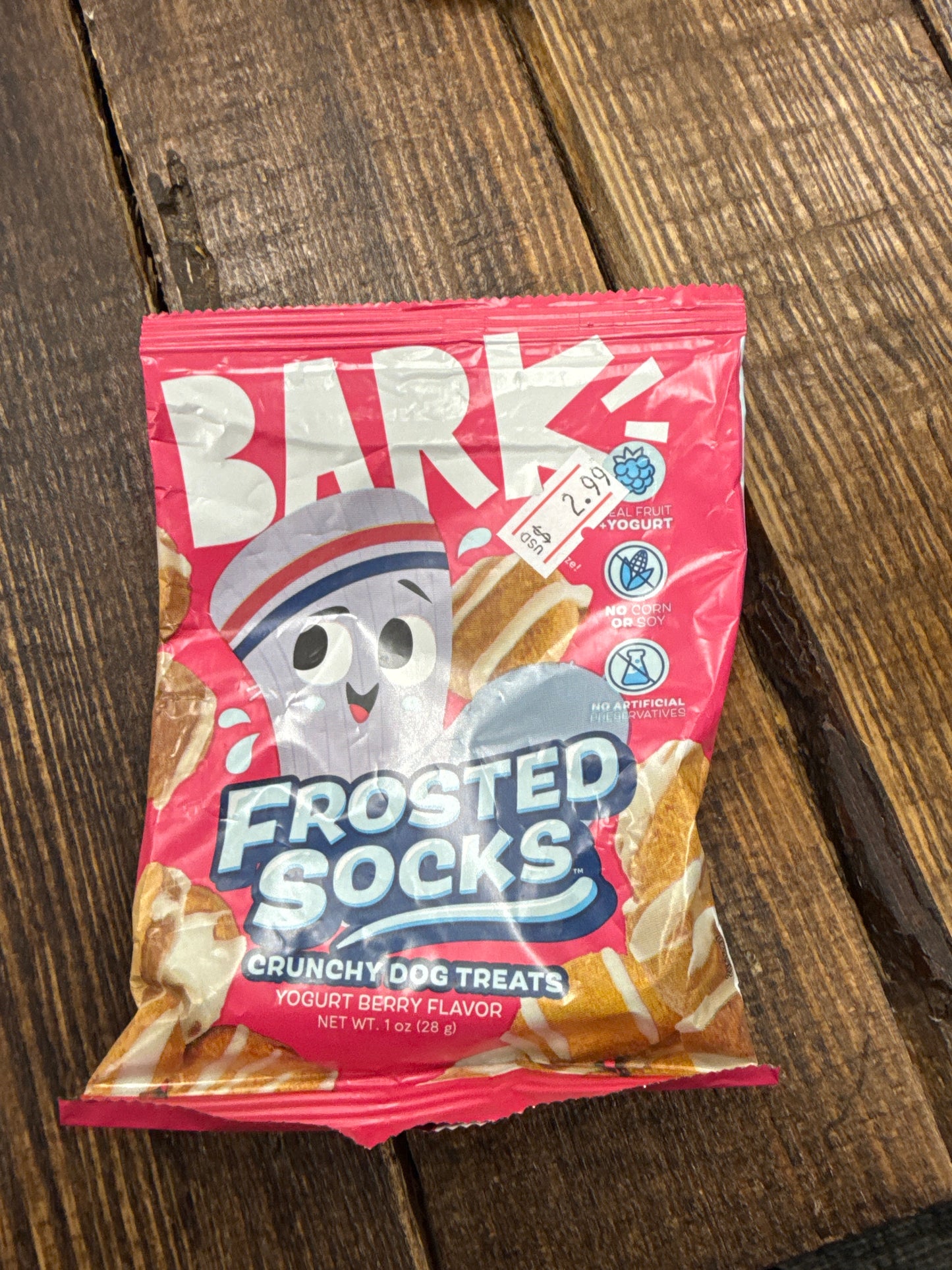 Bark Frosted Socks Crunchy Dog Treats