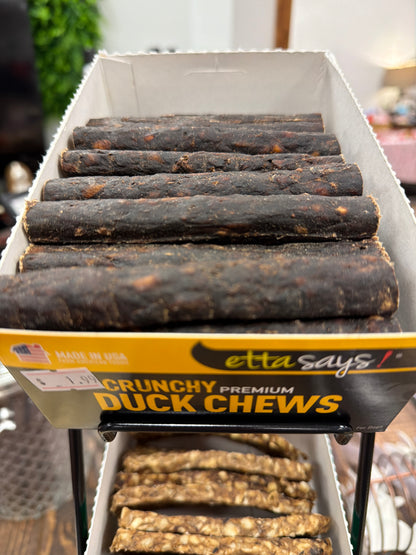 Etta Says! Premium crunchy duck chew dog treats