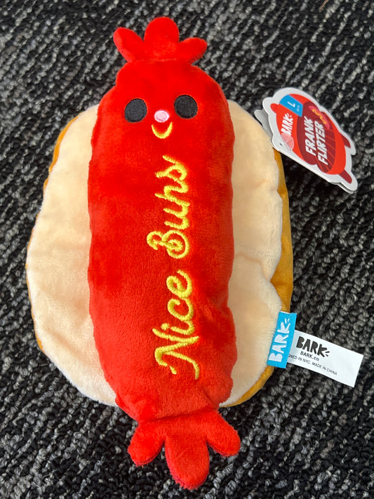 Bark Frank Flirter dog toy size large