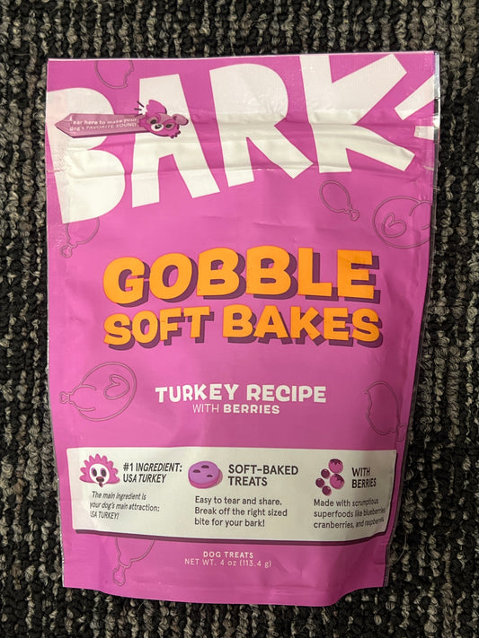 Bark Gobble Soft Bakes Turkey Recipe with Berries