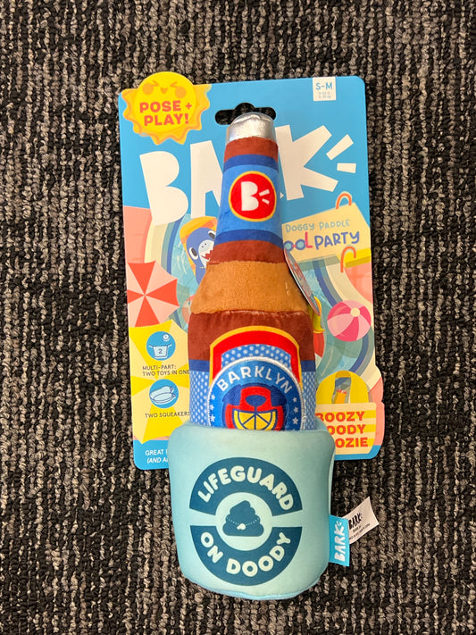 Bark Boozie Doody Koozie Dog toy size s/m