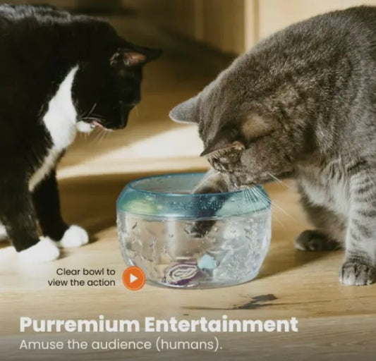 Catstages Meow-smerizing Fish bowl cat toy blue