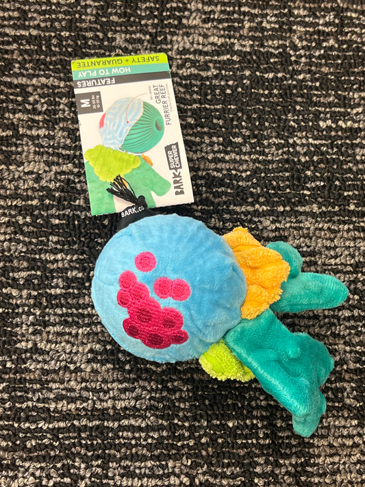 Bark Super Chewer great furrier reef ball dog toy size medium