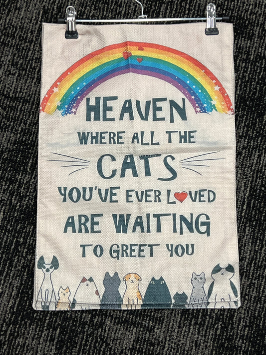 Heaven Cats Garden Flag