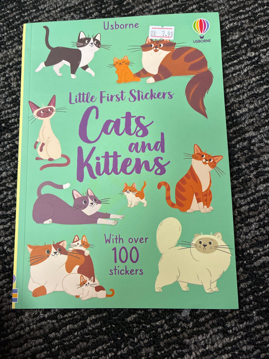 Little first stickers, cats, and kittens by Usborne
