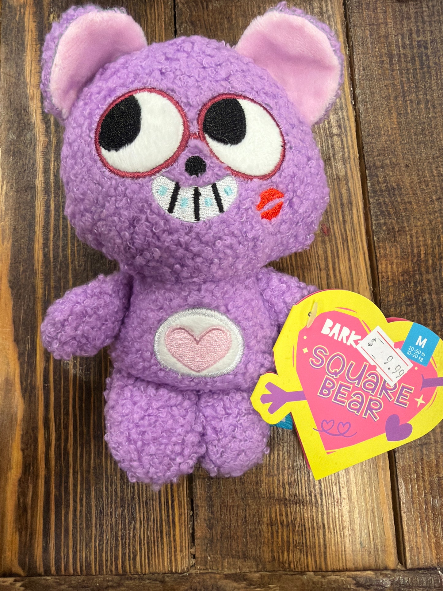 Bark Square Bear dog toy size medium