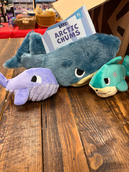 Bark Arctic Chums Megalodon dog toy size XL