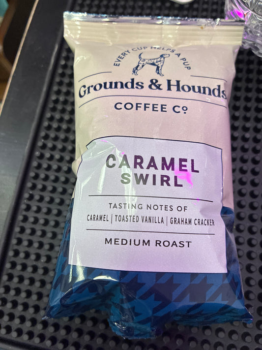 Grounds and Hounds Coffee Co. 1.5 oz Caramel Swirl