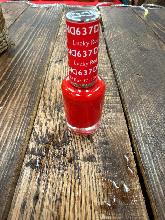 DND Daisy 637 Lucky Red nail polish