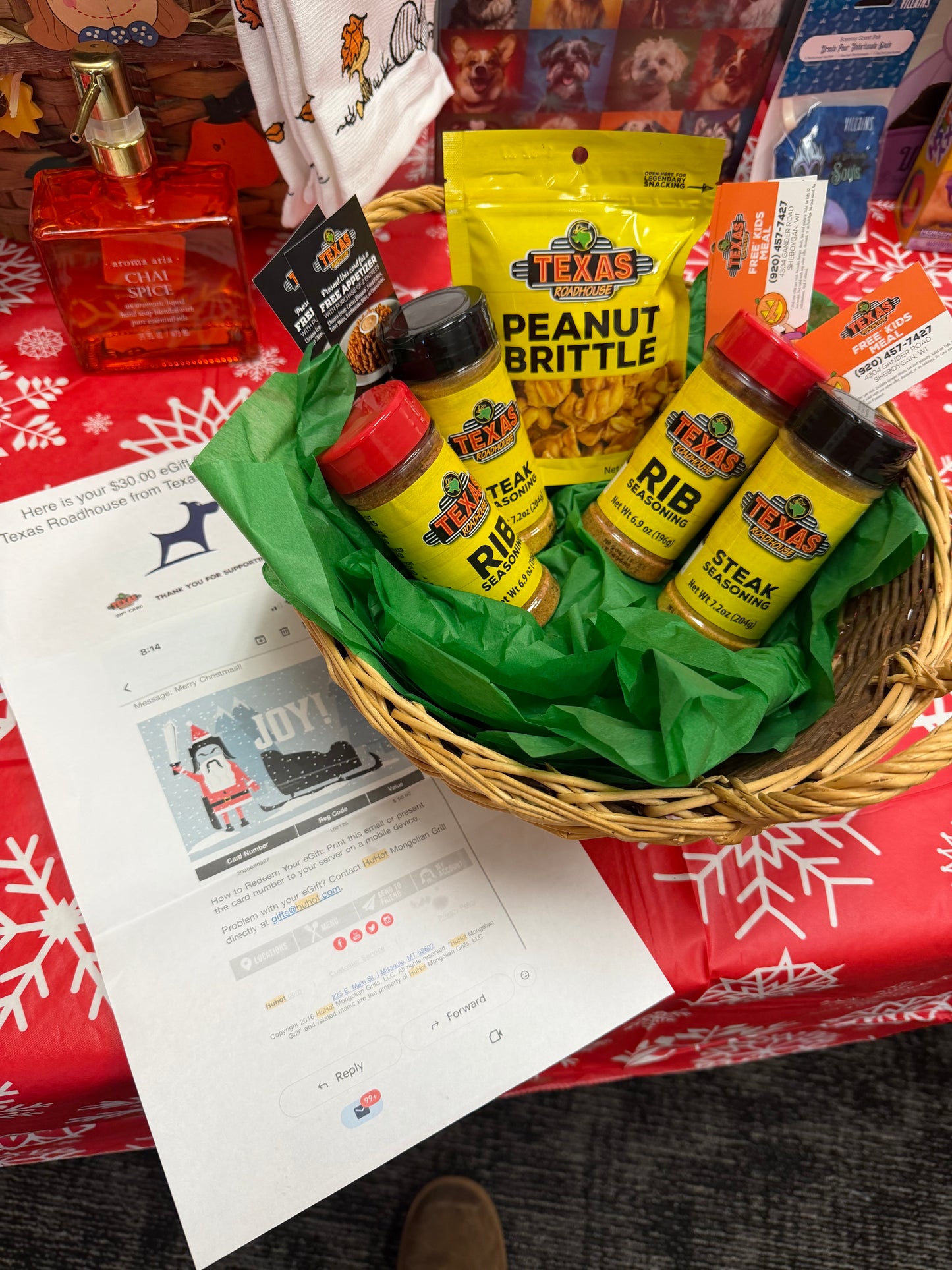 Holiday Party Auction Fundraiser How Hot? Texas Hot! Basket!