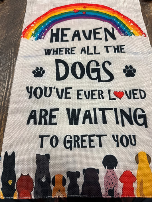 Heaven Dogs Garden Flag