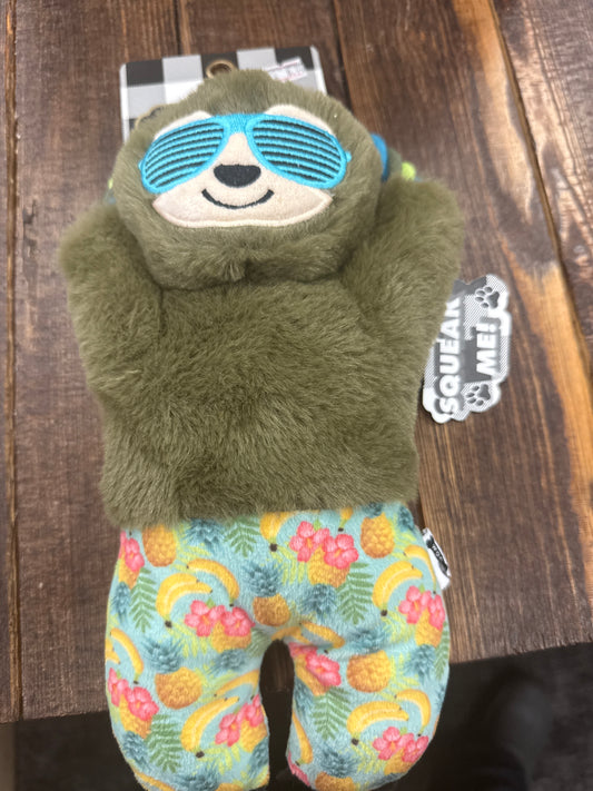 Squeak Me Sloth Dog Toy
