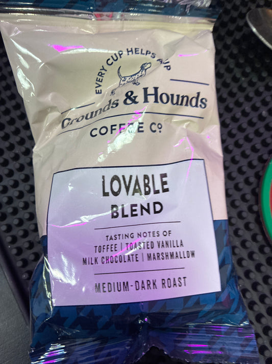 Grounds and Hounds Coffee Co. 1.5 oz Lovable Blend