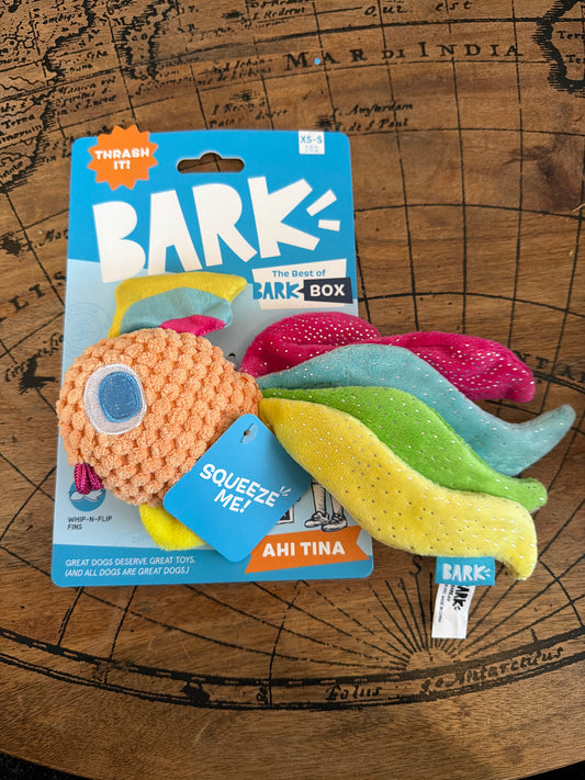 BARK Ahi Tuna Dog Toy size xs-s