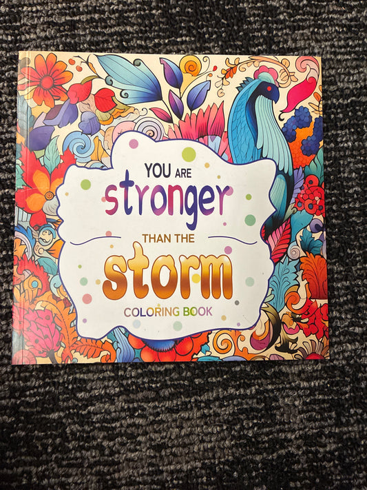 You are stronger than the storm coloring book