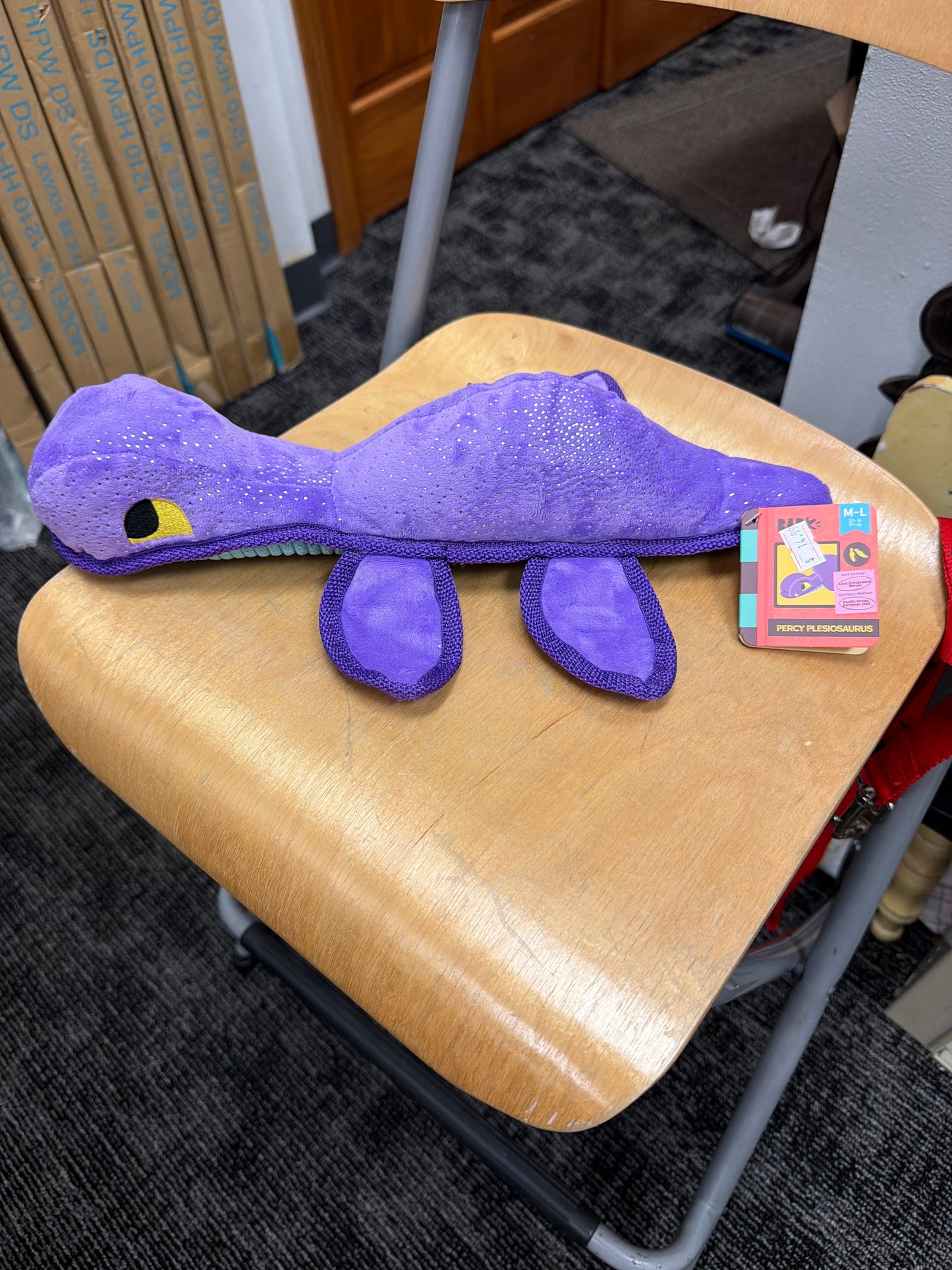 Bark Percy Plesiosaurus dog toy size M/L