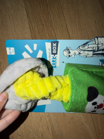 Bark Flingles Can dog toy size xs/m