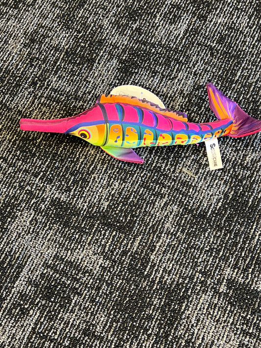 Scoochie Carlie Fish 14 inches dog toy