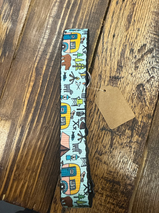 Buckle Down Dog Collar Camping Camper Medium 11"-16"