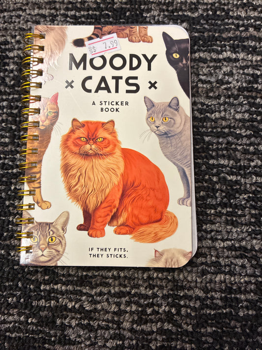Moody cats sticker book