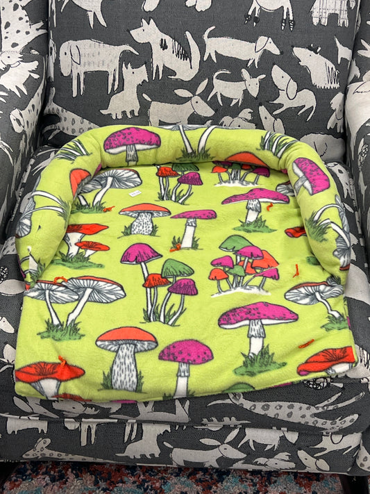 Calming fleece Pet Couch Chair furniture protecting bed washable removable small mushrooms
